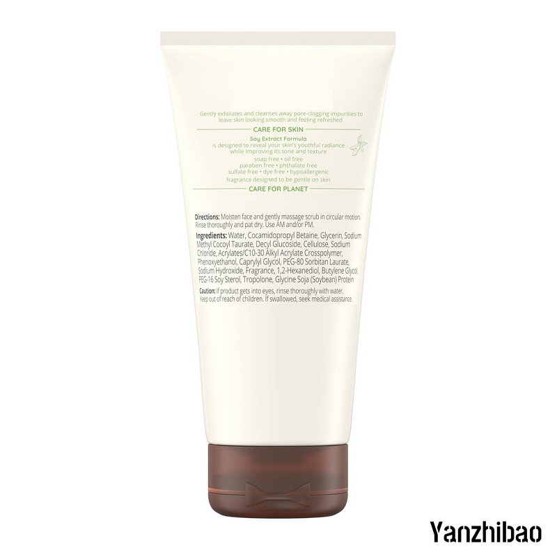 Facial Scrub Manufacturer - OEM Soy Moisture-Rich Glycerin for Sensitive Skin Soap-Free Oil-Free Brightening