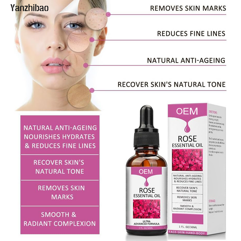 Facial Oil Manufacturer - Rose Essential 1oz for Women Hydrating Nourishing Moisturizer