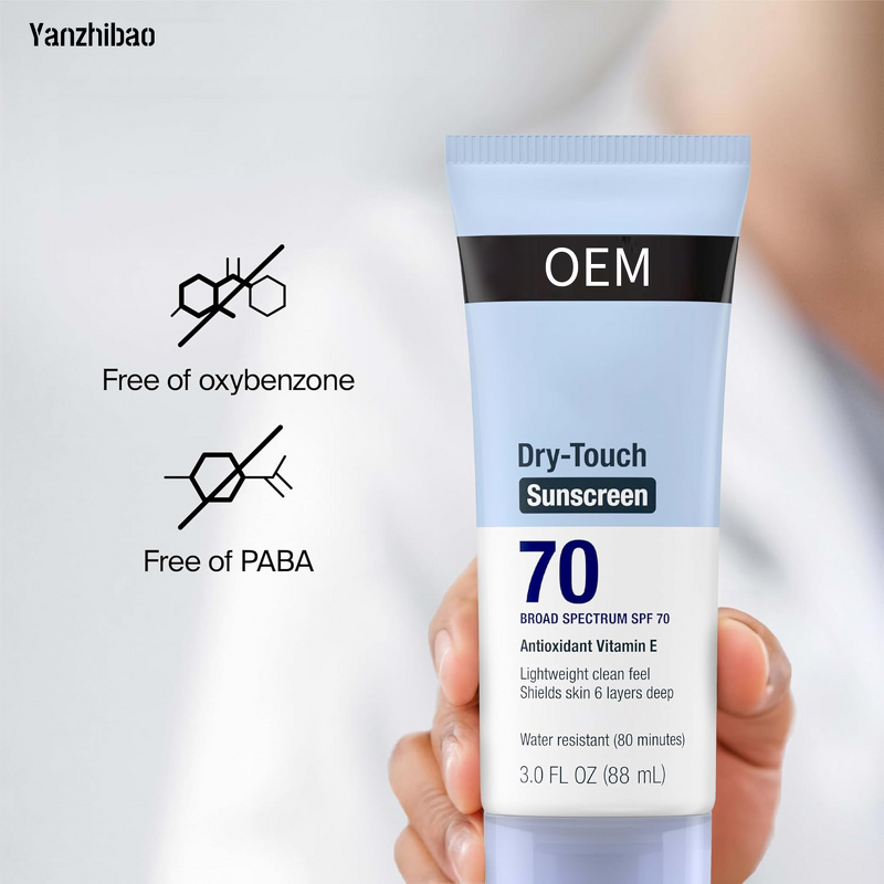 Sunscreen Manufacturer - Private Label Ultra Sheer SPF 70 3oz Broad Spectrum Non-Greasy Water-Resistant Dry-Touch