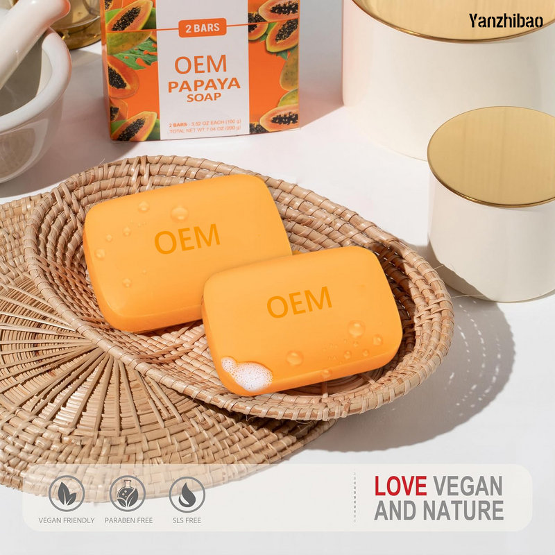Soap Manufacturer - Factory Direct Custom Papaya Exfoliating with Niacinamide Shea Butter Aloe Vera Hydrating
