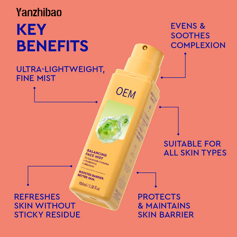 Mist Manufacturer - Balancing Face with Ceramide Probiotics Allantoin for Balance Soothe Refresh