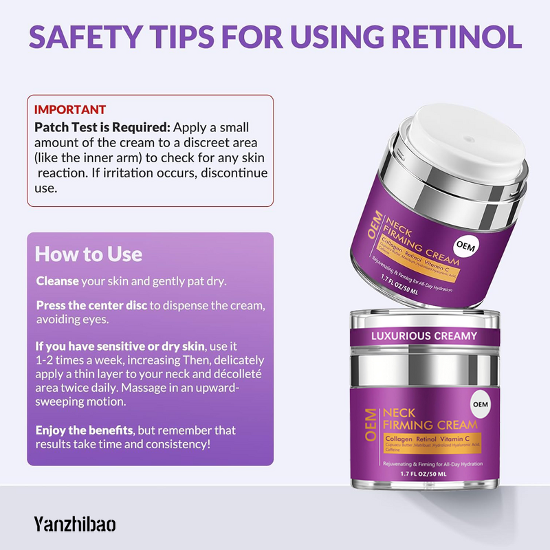 Moisturizer Manufacturer - 3% Retinol Hyaluronic Acid for Neck Firming Wrinkle Reduction Skin Tightening