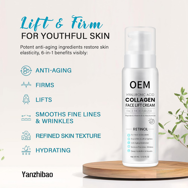 Cream Manufacturer - 6-in-1 Anti-Aging Face Neck with Retinol Collagen Peptides Firming Lifting Hydrating