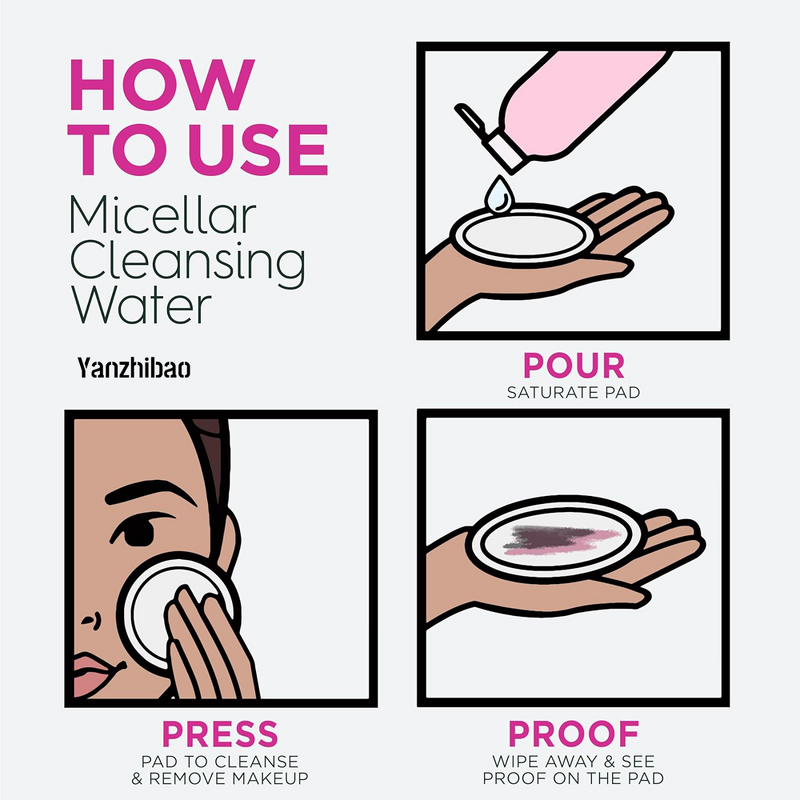 Cleanser Manufacturer - Vegan Micellar Water with Rose Glycerin for All Skin Types Makeup Remover