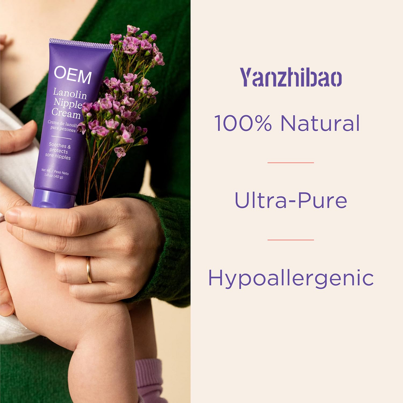 Nipple Cream Manufacturer - 100% Pure Lanolin for Breastfeeding Moms Natural Gentle Fragrance-Free
