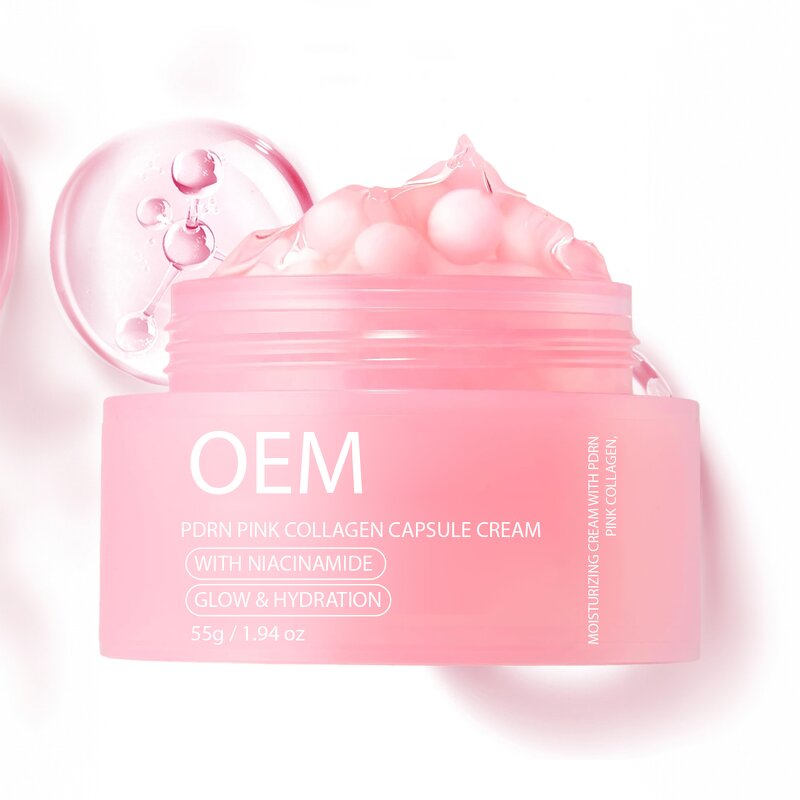 Face Moisturizer Manufacturer - Korean Style DNA PDRN Collagen Capsule 1.94oz for Uneven Skin Tone Glow