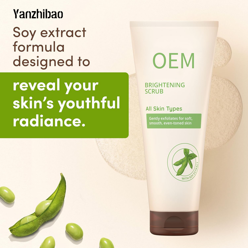 Facial Scrub Manufacturer - OEM Soy Moisture-Rich Glycerin for Sensitive Skin Soap-Free Oil-Free Brightening