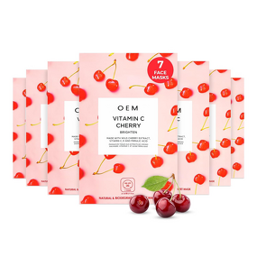 Face Mask Manufacturer - Korean Sheet with Lychee Hyaluronic Acid for Brightening Tightening Skin