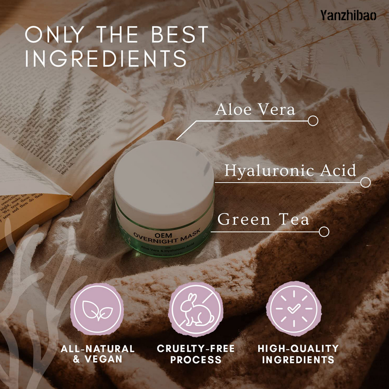 Face Mask Manufacturer - Overnight with Aloe Vera Hyaluronic Acid for Night Repair Hydrating Moisturizing