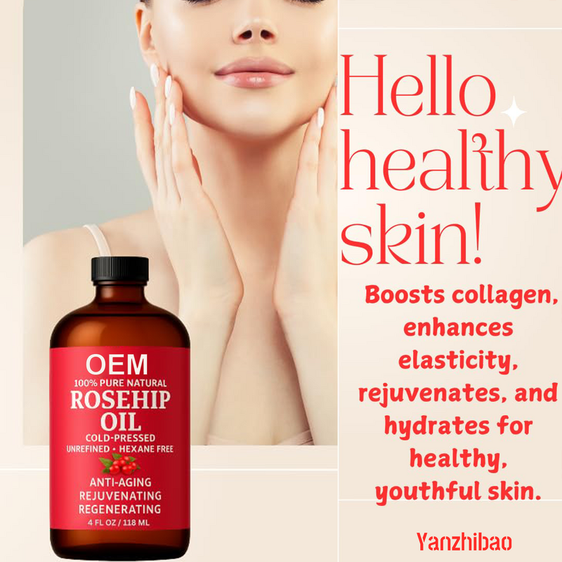 Facial Oil Manufacturer - Rosehip Seed Cold-Pressed Unrefined for Face Skin Hair Scars Wrinkles Stretch Marks