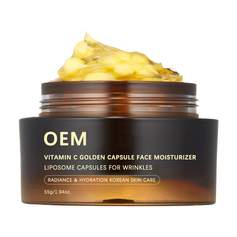 Face Moisturizer Manufacturer - Korean Vitamin C Golden Capsule 1.94oz for Wrinkles Radiance Liposome Capsules