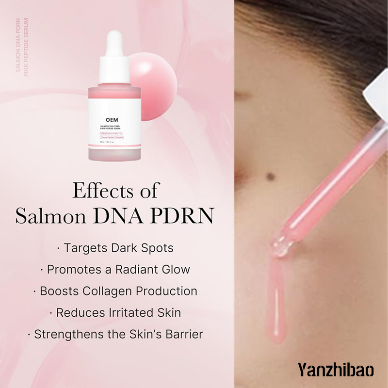 Face Serum Manufacturer - Salmon DNA + PDRN Pink Peptide & Niacinamide for Moisturizing Brightening
