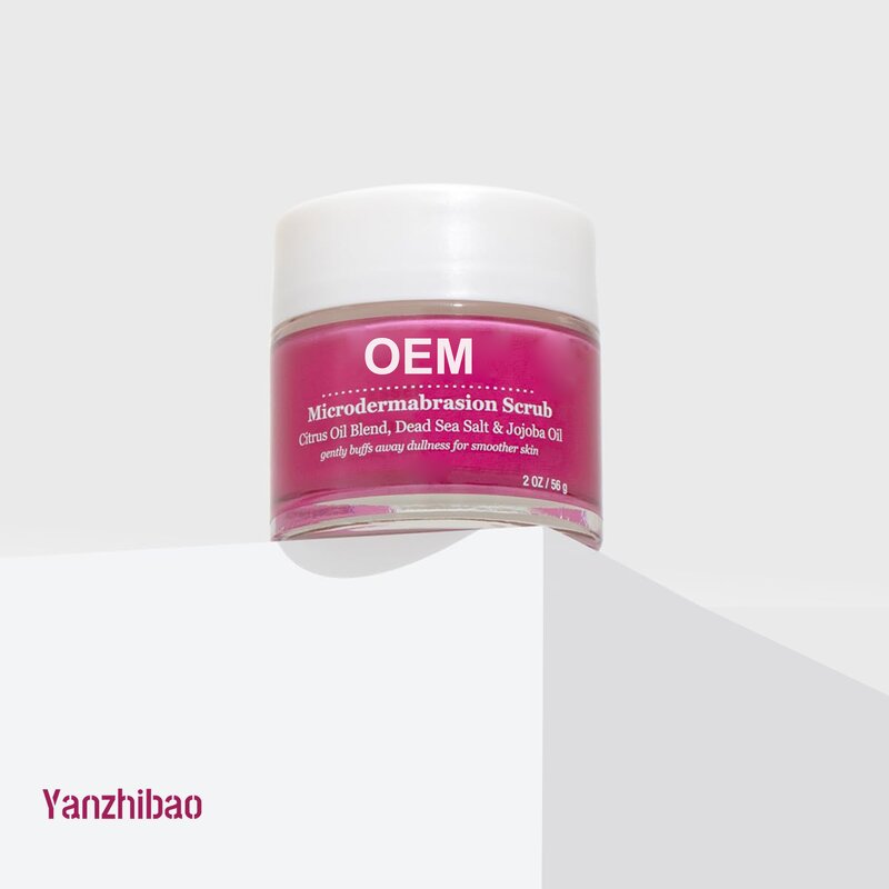 Facial Scrub Manufacturer - OEM Microdermabrasion with Dead Sea Salt Citrus Oils for Exfoliate Smooth Renew Scars Wrinkles