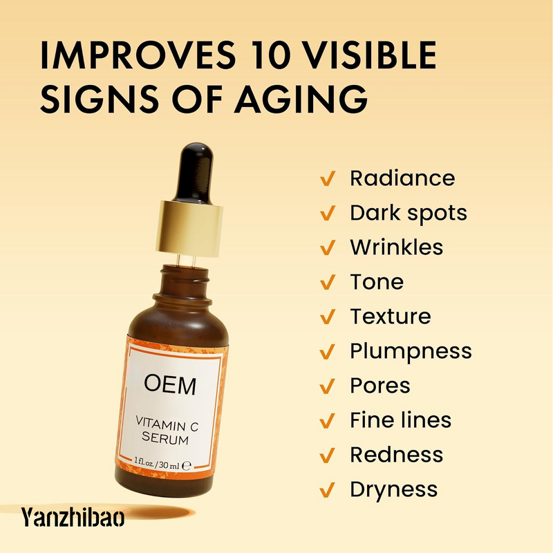 Facial Serum Manufacturer - Powerful Antioxidant with Vitamin C for Dull Skin Dark Spots Anti-Aging Brightening