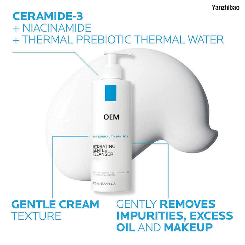 Facial Cleanser Manufacturer - Gentle Daily with Niacinamide Ceramide for Adult Skin Deep Cleansing Brightening