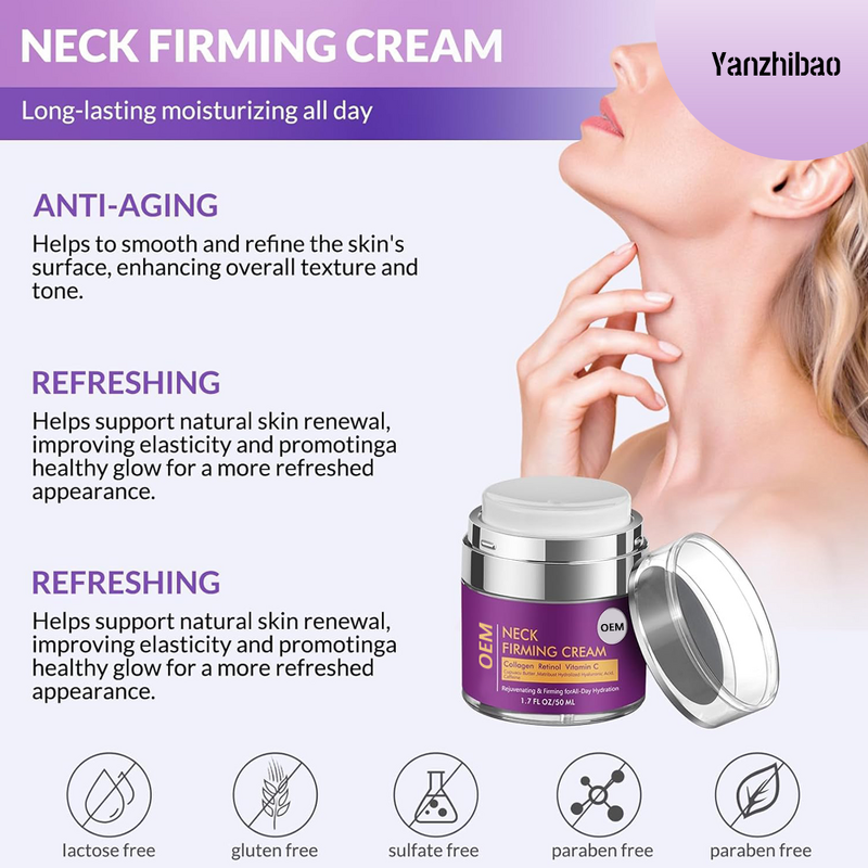 Moisturizer Manufacturer - 3% Retinol Hyaluronic Acid for Neck Firming Wrinkle Reduction Skin Tightening