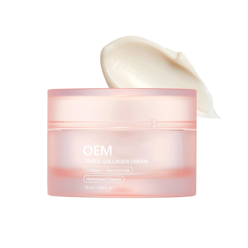 Face Cream Manufacturer - Triple Collagen 1.69oz with Hyaluronic Acid Elastin Shea Butter for Wrinkle Care