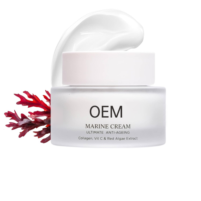 Face Cream Manufacturer - Marine with Red Algae Extract Vegan Collagen Vitamin C Peptides for Hyperpigmentation