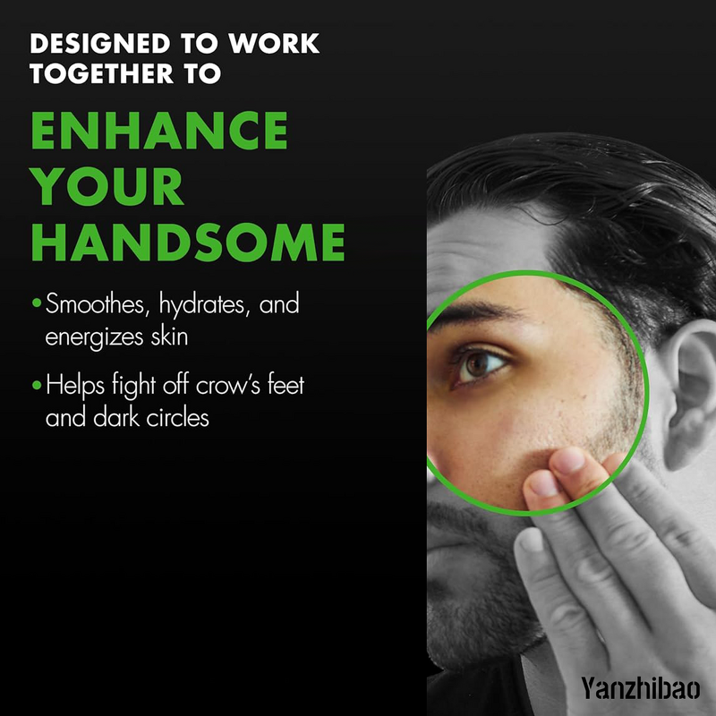 Skin Care Set Manufacturer - Men's Advanced Routine with Face Wash Scrub Two Moisturizers Eye Cream for Hydrated Skin