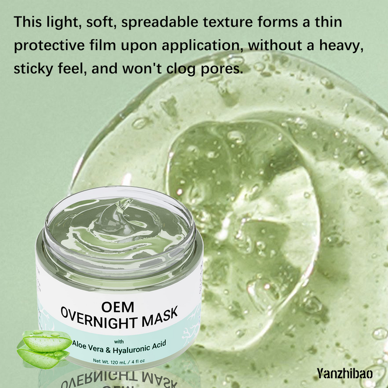 Face Mask Manufacturer - Overnight with Aloe Vera Hyaluronic Acid for Night Repair Hydrating Moisturizing