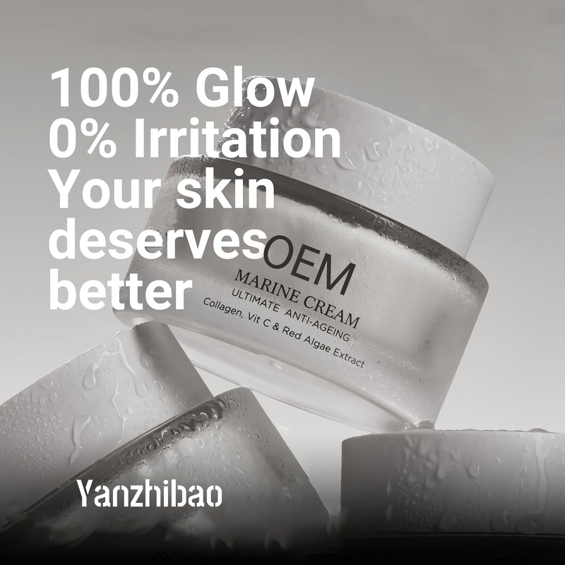 Face Cream Manufacturer - Marine with Red Algae Extract Vegan Collagen Vitamin C Peptides for Hyperpigmentation