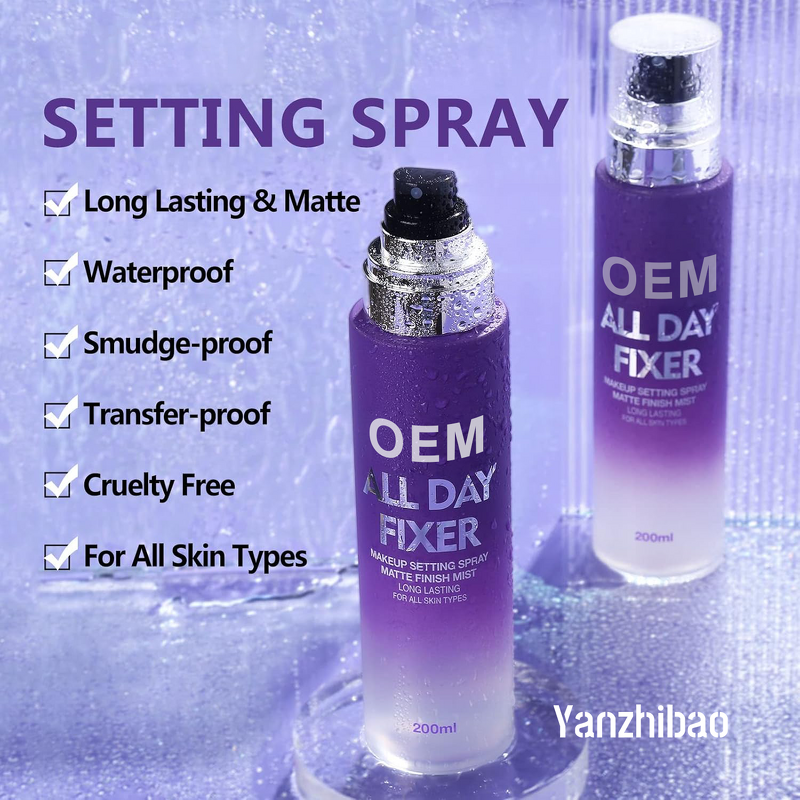 Spray Manufacturer - Factory Direct OEM Travel Size Kit 6.76oz Hydrating Matte for Long-Lasting Makeup Fix