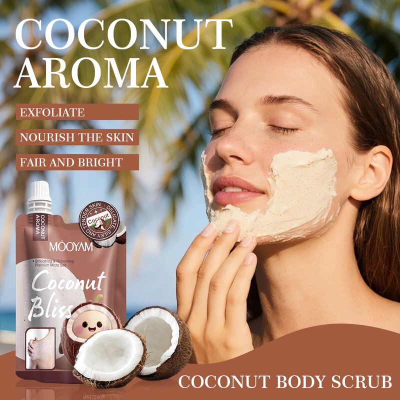 Body Scrub Manufacturer - Herbal Organic Salt Scrub 200g Exfoliating Moisturizing Whitening OEM MOOYAM