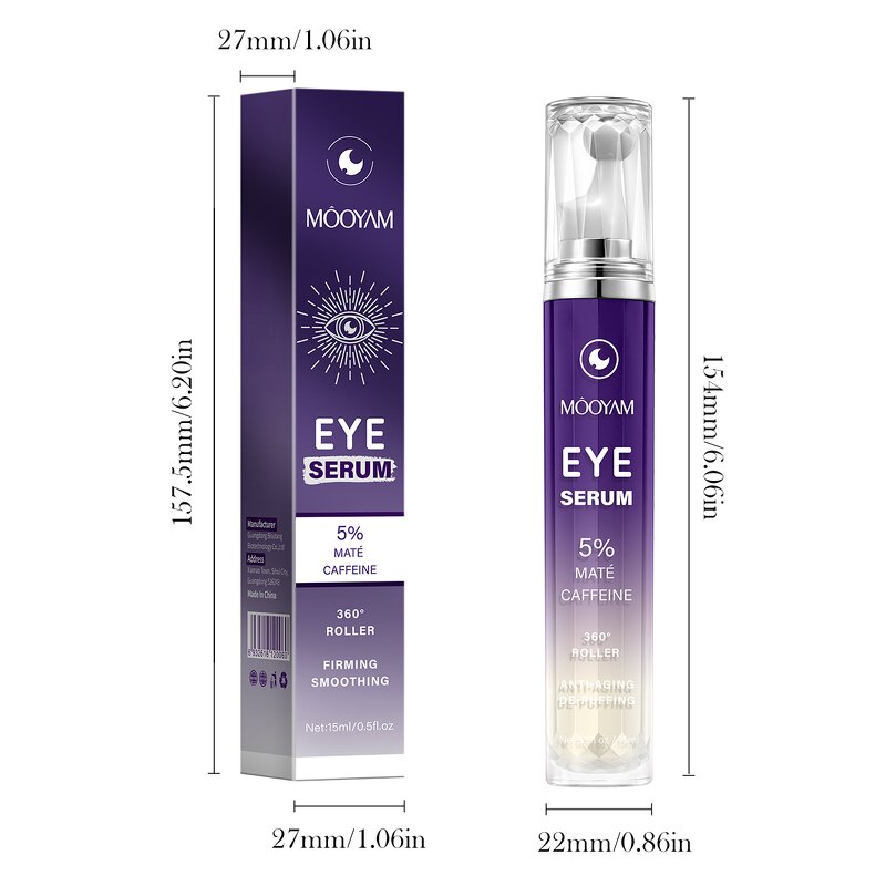 Eye Serum Manufacturer - 5% Mate Caffeine 15ml Anti-Aging Dark Circle Fade Fine Lines MOOYAM