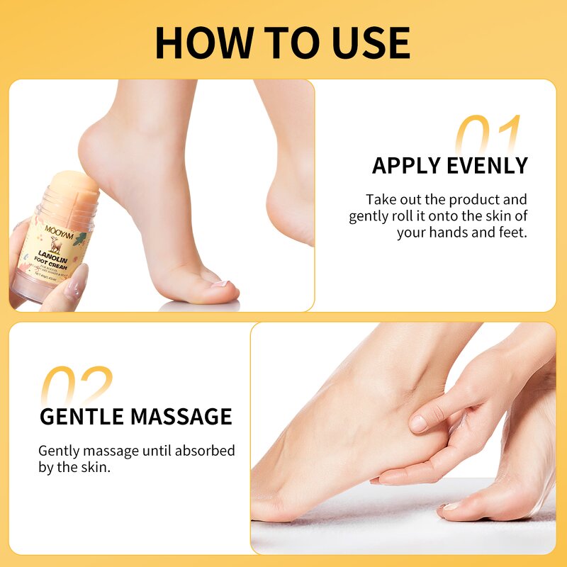 Foot Cream Manufacturer - Lanolin for Dry Skin Calluses Softening 40g OEM Wholesale MOOYAM