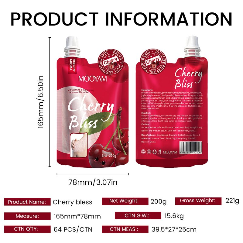 Body Scrub Manufacturer - Herbal Organic Salt Scrub 200g Exfoliating Moisturizing Whitening OEM MOOYAM