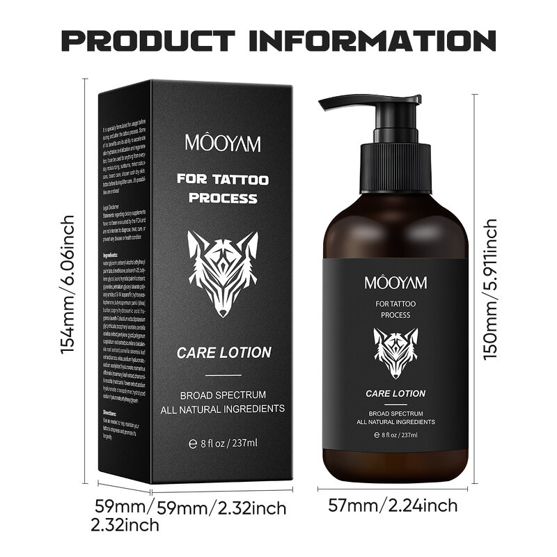Aftercare Lotion Manufacturer - Tattoo Color Locking for Moisturizing 275g Private Natural Herbal MOOYAM