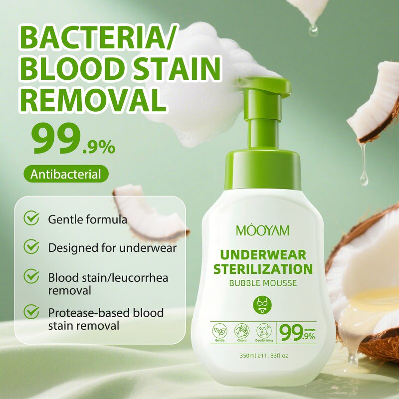 Cleaning Mousse Manufacturer - Underwear 500ml Gentle Plant Extracts Sterilization Yellow Stain MOOYAM