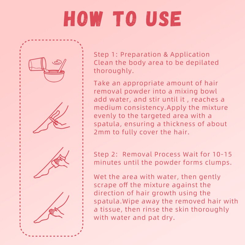 Hair Removal Powder Manufacturer - Juicy Peach Clean for Whole Body Depilation Private Label OEM MOOYAM