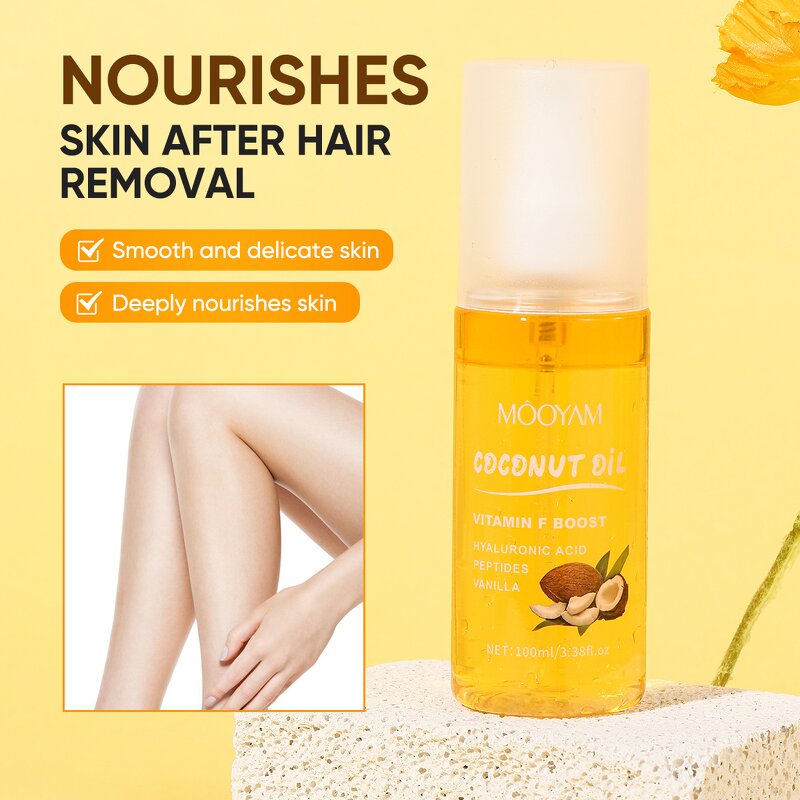 Body Care Oil Manufacturer - Coconut Oil After Hair Removal for Repair Nourishing Radiance Private Label OEM MOOYAM