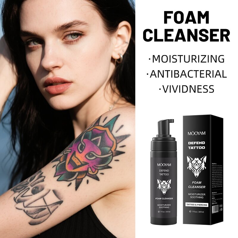 Tattoo Cleanser Manufacturer - Defend Foam Cleanser for Fresh Art Natural Ingredients Private Label 3-Year Shelf