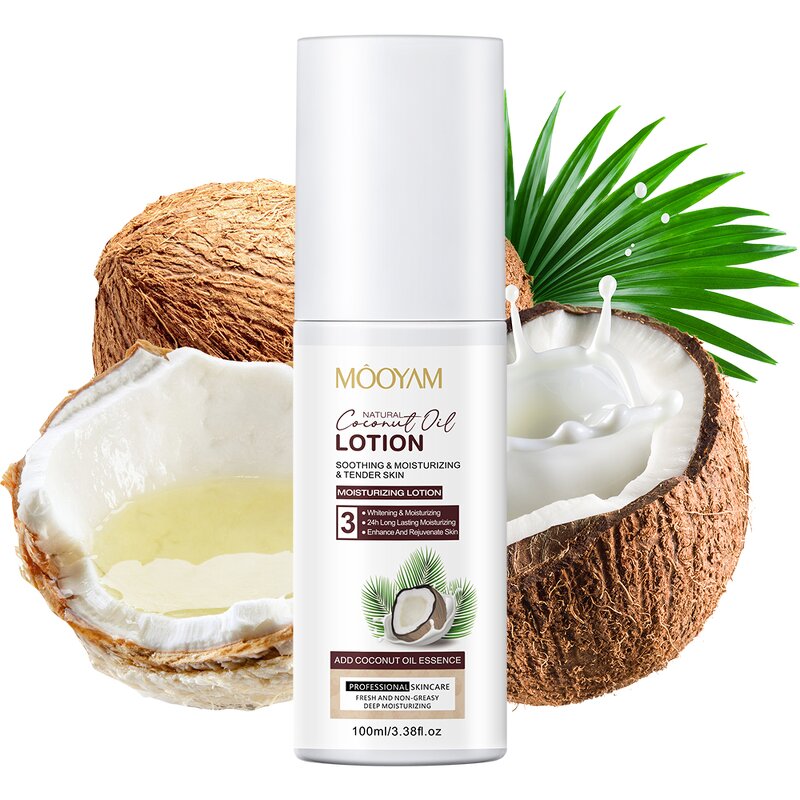Face Lotion Manufacturer - Coconut Oil Hydrating 100ml Moisture Locking Private Label OEM MOOYAM