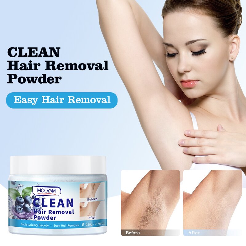 Hair Removal Powder Manufacturer - Blueberry Clean for Whole Body Depilation Private Label OEM MOOYAM