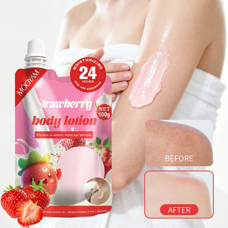 Body Lotion Manufacturer - Mango Blueberry Strawberry 100g Whitening Brightening Private Label MOOYAM