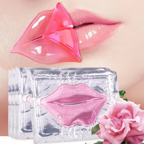 Lip Mask Manufacturer - Vegan Crystal Patch for Whitening 24K Gold Pink Hydrogel Private Label MOOYAM