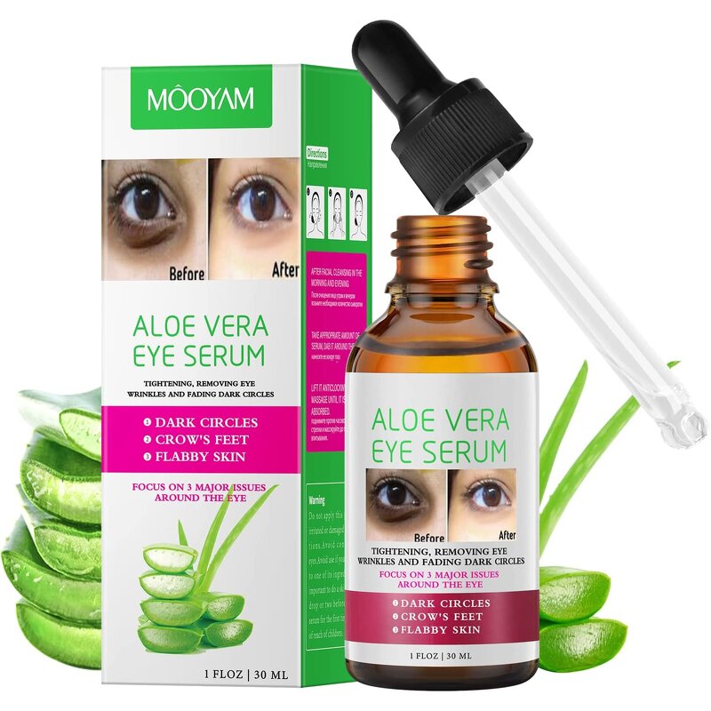 Eye Serum Manufacturer - Fine Line Eye Bags Lift Firming Anti-Aging Aloe Vera Moisturizer MOOYAM