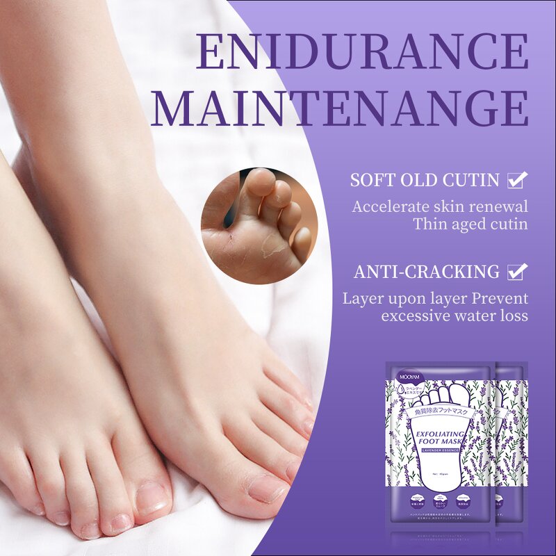Foot Mask Manufacturer - Lavender Exfoliating for Whitening Moisturizing 40g Wholesale Private Label OEM MOOYAM