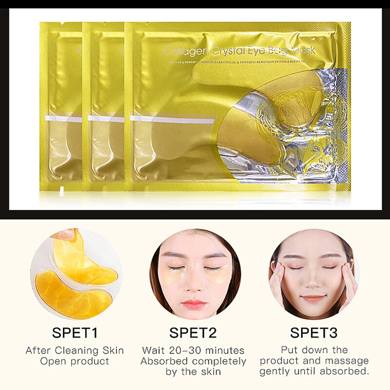 Eye Pad Manufacturer - Hydrogel Crystal for Dark Circles Removal Korean Style Collagen Patches MOOYAM