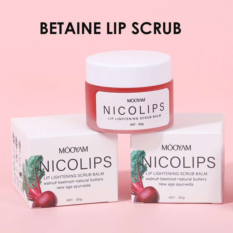 Lip Scrub Manufacturer - Lip Lightening for Dry Chapped Lips 50g Private Label MOOYAM