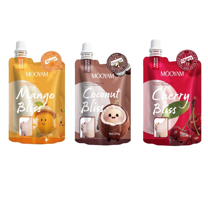 Body Scrub Manufacturer - Herbal Organic Salt Scrub 200g Exfoliating Moisturizing Whitening OEM MOOYAM