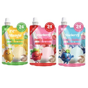 Body Lotion Manufacturer - Mango Blueberry Strawberry 100g Whitening Brightening Private Label MOOYAM