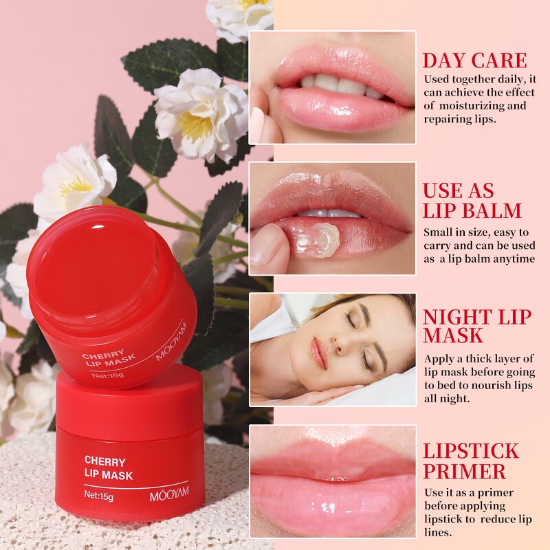 Lip Mask Manufacturer - Cherry for Moisturized Smooth 3 Flavors MOOYAM