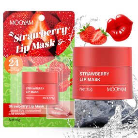 Lip Mask Manufacturer - Strawberry for Moisturized Smooth 3 Flavors MOOYAM