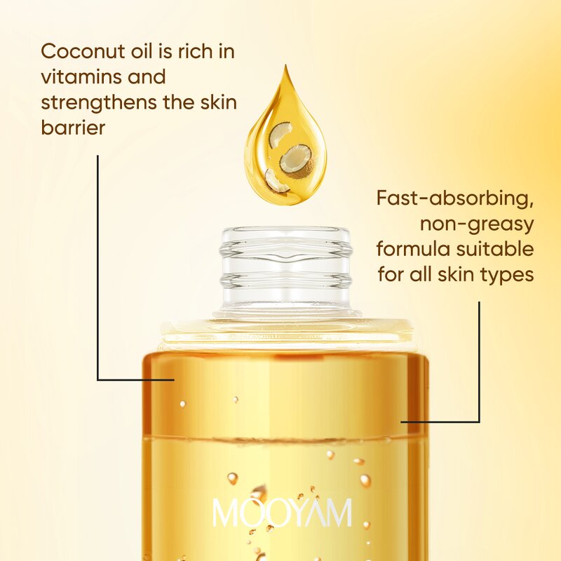 Body Care Oil Manufacturer - Coconut Oil After Hair Removal for Repair Nourishing Radiance Private Label OEM MOOYAM
