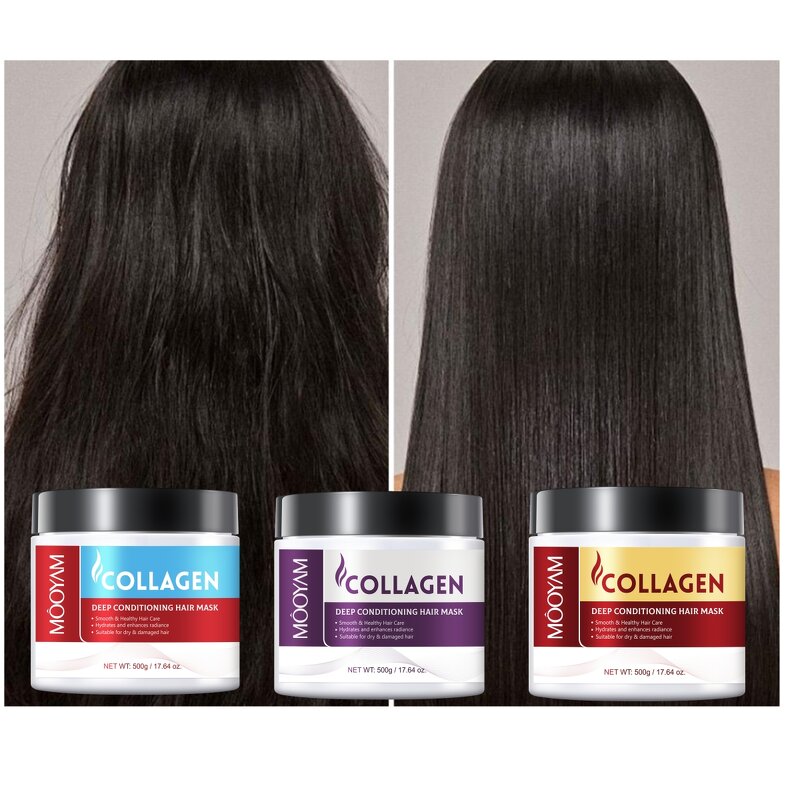 Hair Mask Manufacturer - Deep Conditioning Cream 500g Collagen Smooth Hydrating 3 Types MOOYAM