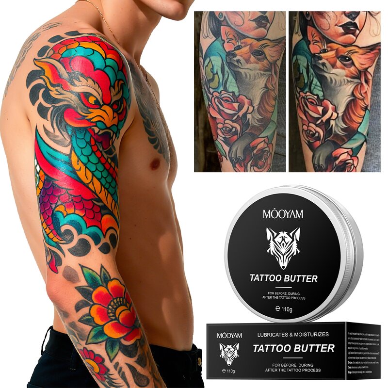 Body Moisturizer Manufacturer - Herbal Tattoo Butter 110g for Tattoo Process Private Label OEM/ODM MOOYAM